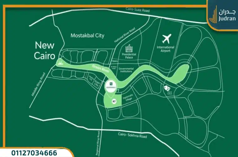 كمبوند بورد ووك العاصمة الإدارية Boardwalk Compound