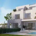 تاون هاوس بأطلالة علي البحر في ليفلز ماونتن فيو بمساحة 180م