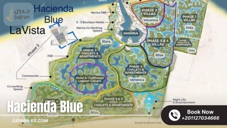 هاسيندا بلو راس الحكمة الساحل الشمالي Hacienda Blue 2025