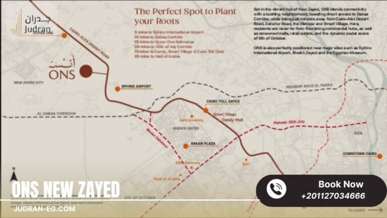 كمبوند انس زايد الجديدة 0% مقدم Compound Ons New Zayed