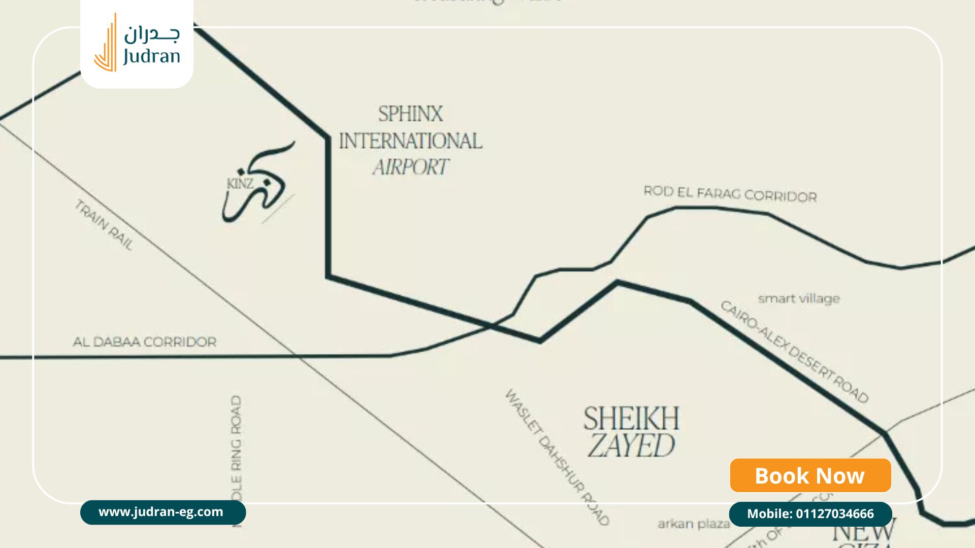 موقع كمبوند Kinz New Zayed