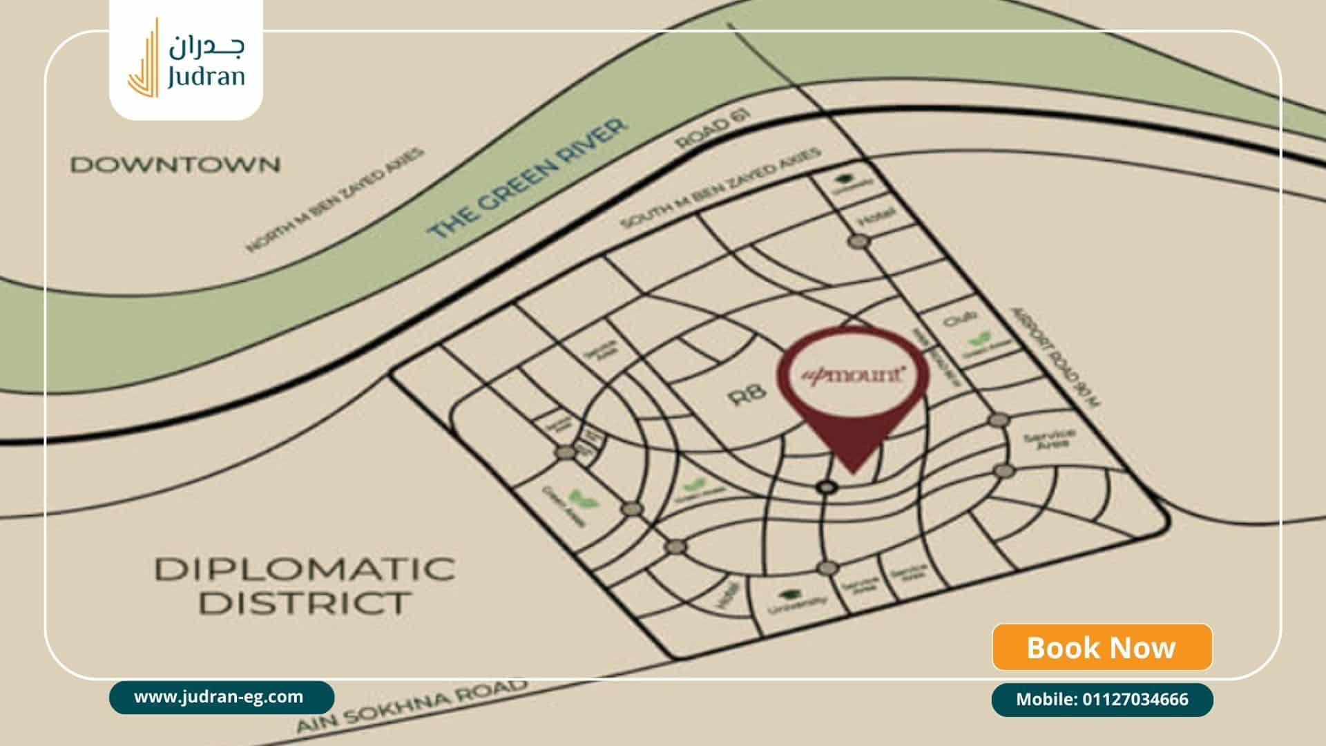 موقع مشروع كمبوند Upmount New Capital موقع مشروع كمبوند Upmount New Capital